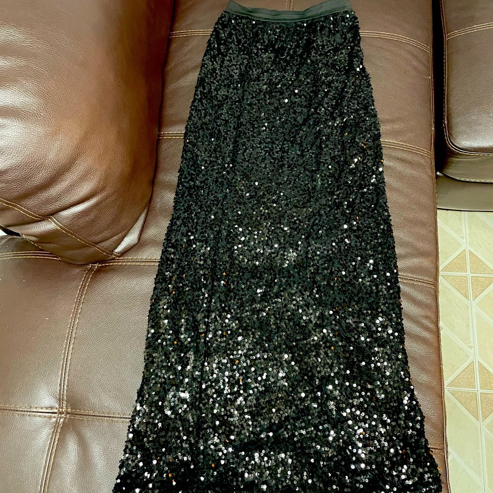 Maxi squin skirt